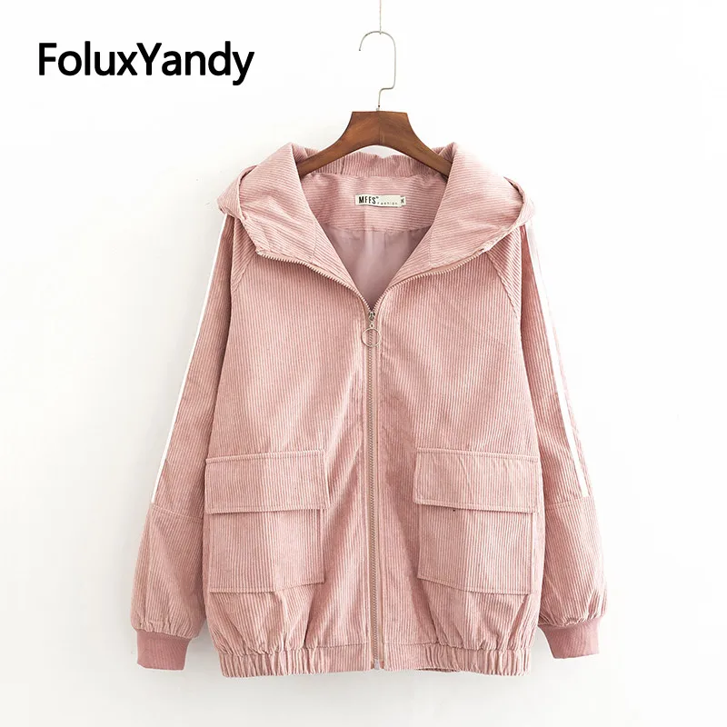 4 Colors Corduroy Jackets Women Spring Outerwear Plus Size 3 4 5 6 XL Casual Pockets Striped Hooded Loose Jacket Coat KKFY3126
4 Colors Corduroy Jackets Women Spring Outerwear Plus Size 3 4 5 6 XL Casual Pockets Striped Hooded Loose Jacket Coat KKFY3126