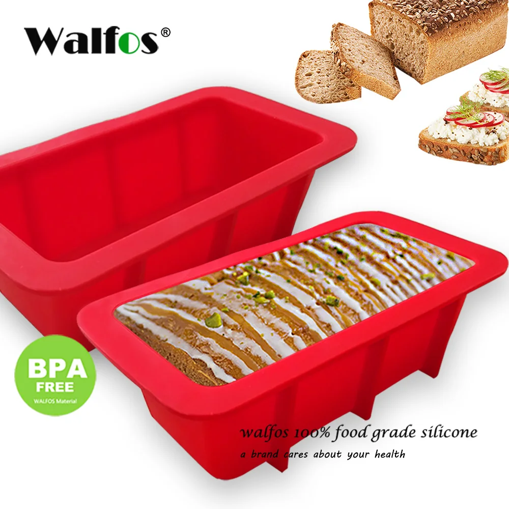 WALFOS New Silicone Rectangle Cake Mould Bread Loaf Cake Mold Non Stick Bakeware Baking Pan Oven
WALFOS New Silicone Rectangle Cake Mould Bread Loaf Cake Mold Non Stick Bakeware Baking Pan Oven