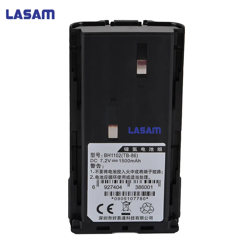 

LASAM HYT BH1102 7.2 v 1500 mah ni-mh battery TB-86 for 2-way radio TC-268, TC-368s, TC-368G walkie talkie radio