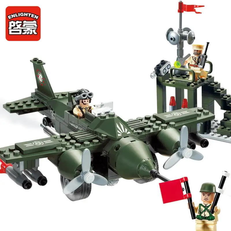 ENLIGHTEN 225Pcs Combats Zone Military Air Force Fighter Plane Command Center Tower Model Building Blocks toys for children
ENLIGHTEN 225Pcs Combats Zone Military Air Force Fighter Plane Command Center Tower Model Building Blocks toys for children