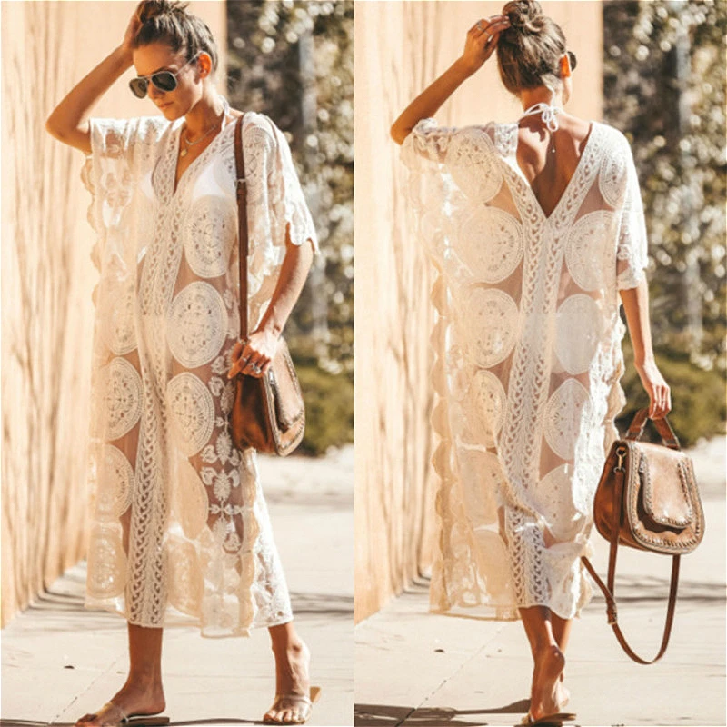New Summer Swimsuit Hollow Out Cover Ups Solid Color Long Maxi Summer Dress Beach Bikini Cover Up Women Swimwear White Tunic
New Summer Swimsuit Hollow Out Cover Ups Solid Color Long Maxi Summer Dress Beach Bikini Cover Up Women Swimwear White Tunic