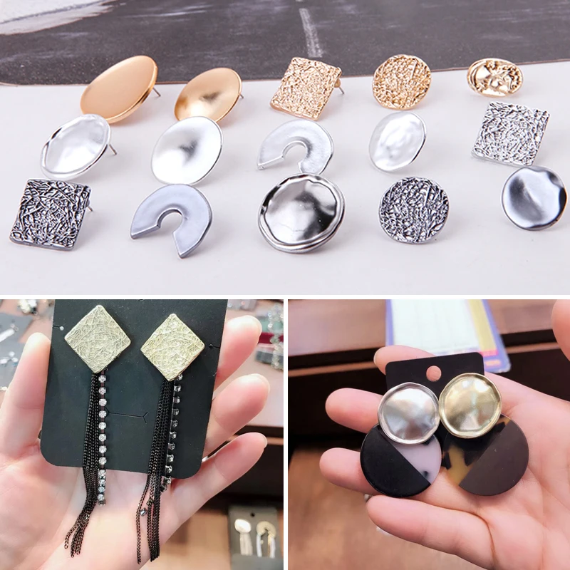 DIY handmade Jewelry Accessories Agnite gun black rear hanging geometric shape earrings ear needle material
DIY handmade Jewelry Accessories Agnite gun black rear hanging geometric shape earrings ear needle material