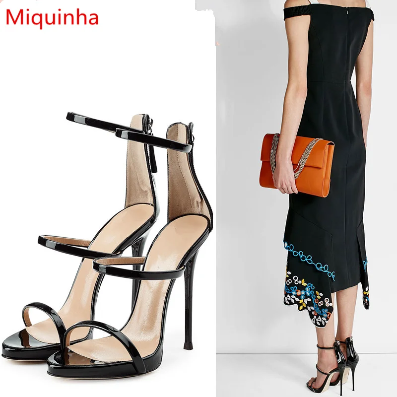 Fashion Newly Arrival Three-Strap High Heel Sandal Elegant Women Runway Party Wedding Nightclub Sexy Shoes Open Toe Star Shoes
Fashion Newly Arrival Three-Strap High Heel Sandal Elegant Women Runway Party Wedding Nightclub Sexy Shoes Open Toe Star Shoes