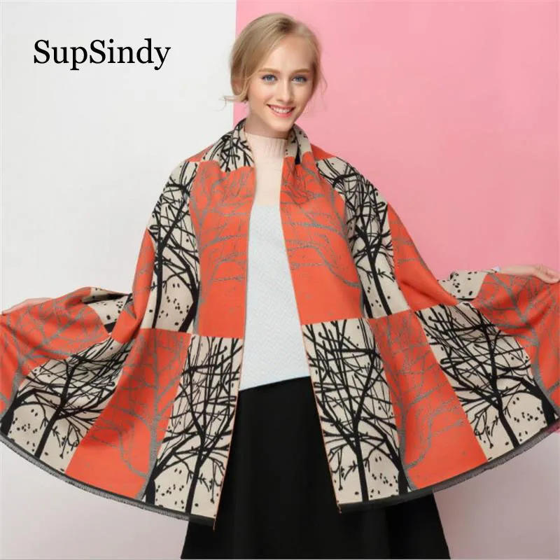 SupSindy New Winter scarf Thick soft warm Cashmere wool scarf for women sided luxury brand tree Shawl orange Spell color Scarves
SupSindy New Winter scarf Thick soft warm Cashmere wool scarf for women sided luxury brand tree Shawl orange Spell color Scarves