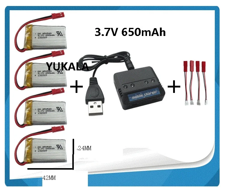 YUKALA FY550 HJ818 1315 RC quadcopter 3.7v 650mah Li-polymer battery+ charger case free shipping
YUKALA FY550 HJ818 1315 RC quadcopter 3.7v 650mah Li-polymer battery+ charger case free shipping