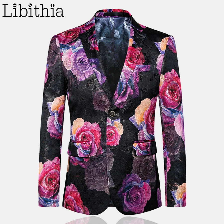 Men Casual Blazer Floral Two Buttons Jacket Wedding Party Big Size M-6XL Fashion Clothes Male F124
Men Casual Blazer Floral Two Buttons Jacket Wedding Party Big Size M-6XL Fashion Clothes Male F124