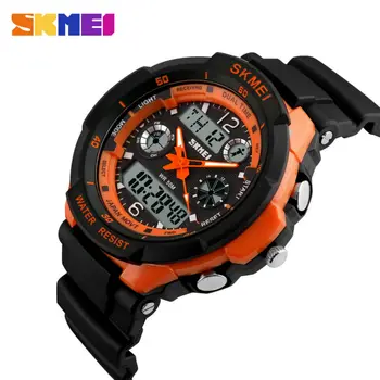 SKMEI Men's Military Watch Waterproof Dual Display Quartz Wristwatch Mens Watches Digital LED Outdoor Sports Watches Men
SKMEI Men's Military Watch Waterproof Dual Display Quartz Wristwatch Mens Watches Digital LED Outdoor Sports Watches Men