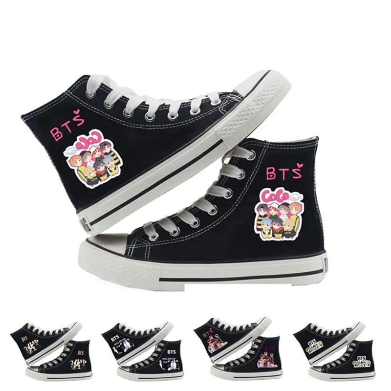 Kpop BTS BT21 Bangtan Boys Love Yourself Jie ARMY Canvas Hightops Fashion Shoes JUNGKOOK JIMIN V Suga Women Casual Sneakers New
Kpop BTS BT21 Bangtan Boys Love Yourself Jie ARMY Canvas Hightops Fashion Shoes JUNGKOOK JIMIN V Suga Women Casual Sneakers New
