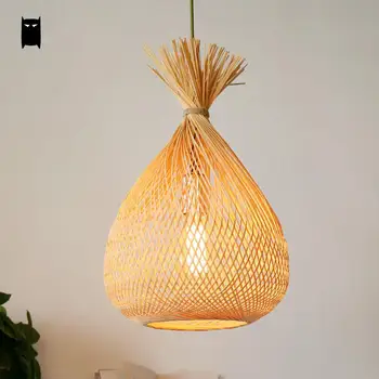 Bamboo Wicker Rattan Bag Lampshade Pendant Light Fixture Rustic Country Japanese Asian Hanging Lamp Plafon Dinning Table Room
Bamboo Wicker Rattan Bag Lampshade Pendant Light Fixture Rustic Country Japanese Asian Hanging Lamp Plafon Dinning Table Room
