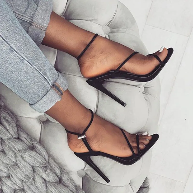 Summer Thin Heels Women Pumps Ankle Cross Strap Sandals Shoes Woman Ladies Pointed Toe Super High Heels Dress Party Shoes 11.5CM
Summer Thin Heels Women Pumps Ankle Cross Strap Sandals Shoes Woman Ladies Pointed Toe Super High Heels Dress Party Shoes 11.5CM