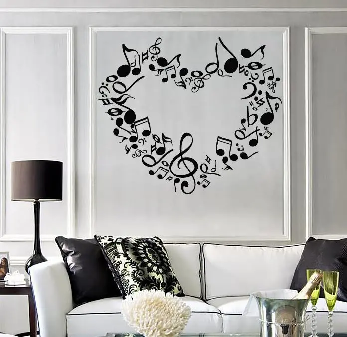 heart notes of love Wall Stickers Large Wall Sticker Vinyl Decal symphony music signs Wallpaper Decor For Bedroom Mural SA195
heart notes of love Wall Stickers Large Wall Sticker Vinyl Decal symphony music signs Wallpaper Decor For Bedroom Mural SA195