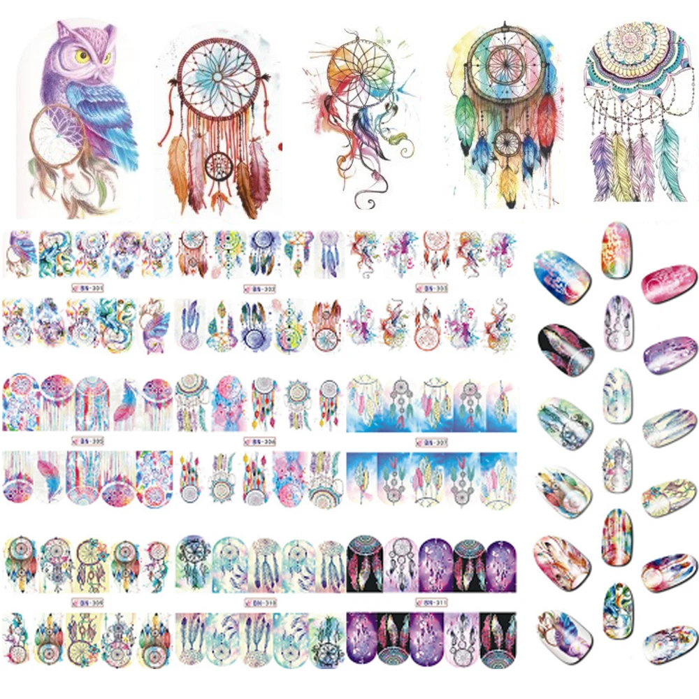 12 Designs Nail Art Sticker Set Windmill Fantasy Image Patterns Water Transfer Decals Nail Beauty DIY Tattoos Manicure BN301-312
12 Designs Nail Art Sticker Set Windmill Fantasy Image Patterns Water Transfer Decals Nail Beauty DIY Tattoos Manicure BN301-312