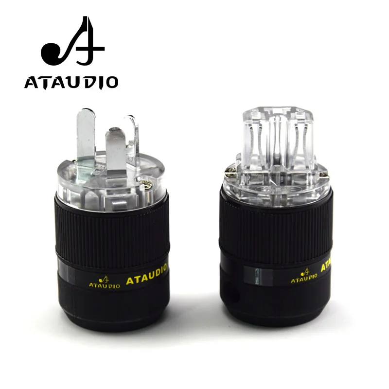 Штепсельная Вилка ATAUDIO Hifi с родиевым покрытием одна пара GB разъем питания +