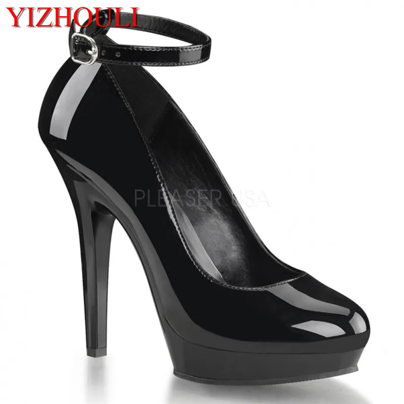 

Fashionable high-heeled shoes, large size grade performance shallow mouth shoes, 13 cm model t model show sexy single shoes
