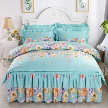 4Pcs Double-sided quilted pleated skirt luxury bedding sets queen king size duvet cover set bed skirt set pillowcase bedclothes
4Pcs Double-sided quilted pleated skirt luxury bedding sets queen king size duvet cover set bed skirt set pillowcase bedclothes