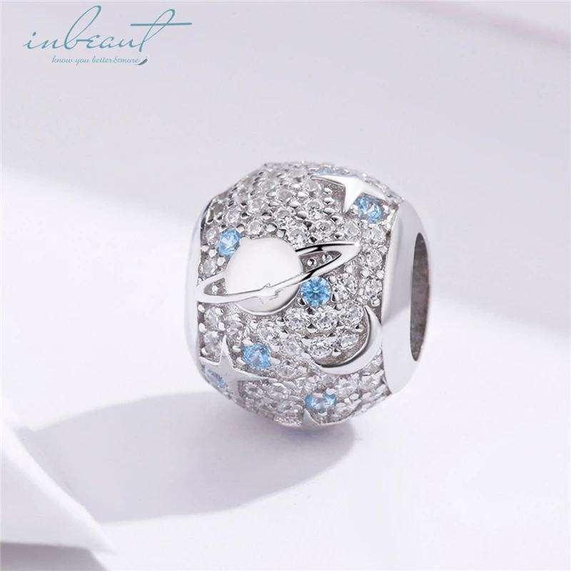 inbeaut Hot Sale 100% 925 Sterling Silver Round Blue CZ fit Pandora Bracelet Galaxy Moon Beads for DIY Bangle Jewelry Making
inbeaut Hot Sale 100% 925 Sterling Silver Round Blue CZ fit Pandora Bracelet Galaxy Moon Beads for DIY Bangle Jewelry Making