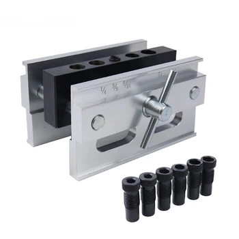 Woodworking Self-Centering Doweling Jig Kit Drill Guide Set With 1/4'' 3/8'' 5/16'' Drill Bushings Hole Jig Puncher Tools
Woodworking Self-Centering Doweling Jig Kit Drill Guide Set With 1/4'' 3/8'' 5/16'' Drill Bushings Hole Jig Puncher Tools