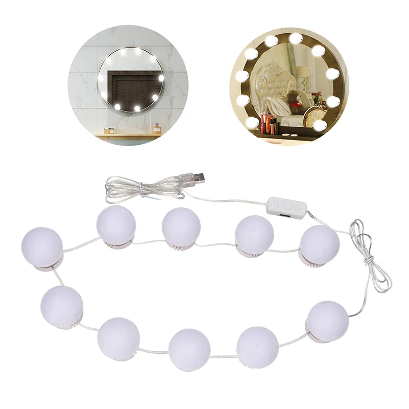 10pcs Makeup Mirror Bulbs Vanity LED Light Bulbs USB Powered Mirror Light Makeup Vanity Lamp Adjustable Cosmetic Mirrors Light
10pcs Makeup Mirror Bulbs Vanity LED Light Bulbs USB Powered Mirror Light Makeup Vanity Lamp Adjustable Cosmetic Mirrors Light