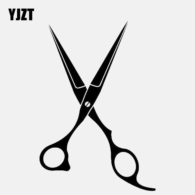 YJZT 11CM*16CM Black /Silver Scissors Haircut Hair Style Salon Beauty Vinyl Car Sticker C22-0031
YJZT 11CM*16CM Black /Silver Scissors Haircut Hair Style Salon Beauty Vinyl Car Sticker C22-0031