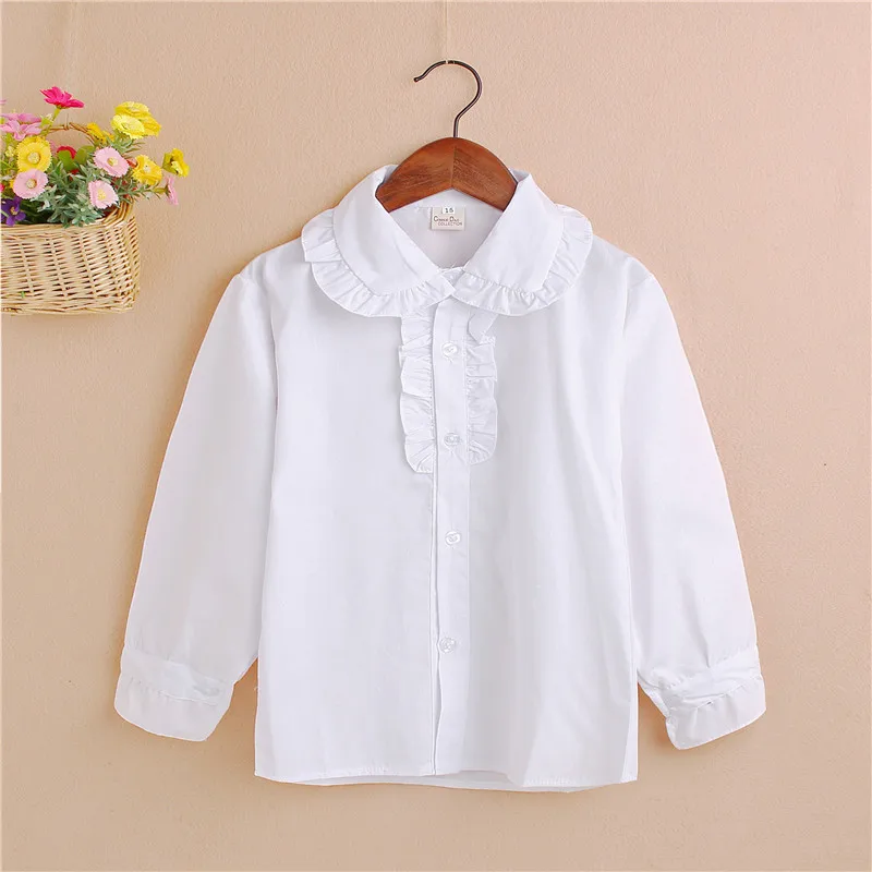 toddler girl white dress shirt