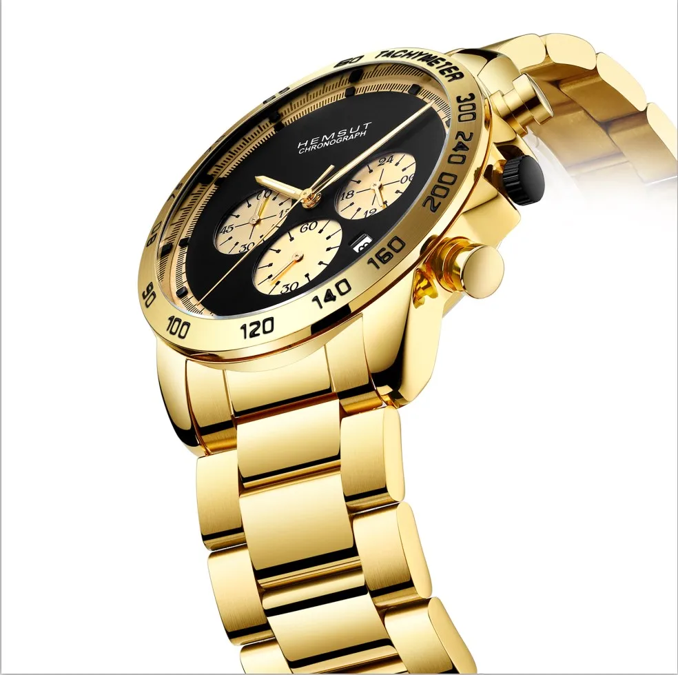HEMSUT TOP Brand Gold Men Watch Luxury Quartz Watches Men 3ATM Water Resistant Quartz Timepieces Wrist Original Men 's Watches
HEMSUT TOP Brand Gold Men Watch Luxury Quartz Watches Men 3ATM Water Resistant Quartz Timepieces Wrist Original Men 's Watches