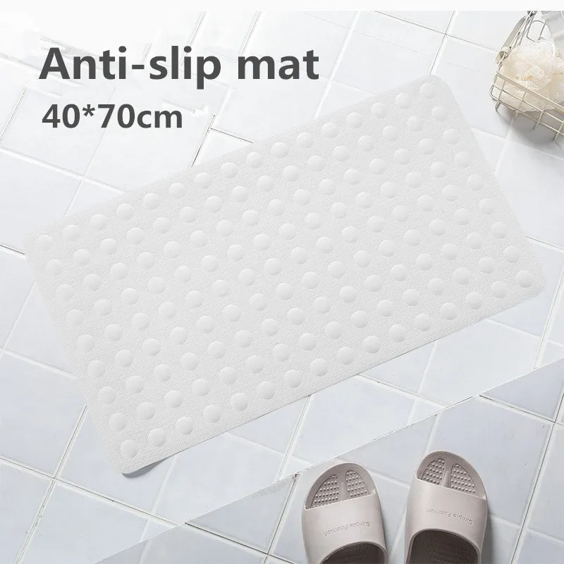 40*70cm Air Bubble Rubber Bathroom Anti Slip Floor Mat with Sucker Soft Oblong Bath Rug Shower Water Insulation Pure Color White
40*70cm Air Bubble Rubber Bathroom Anti Slip Floor Mat with Sucker Soft Oblong Bath Rug Shower Water Insulation Pure Color White