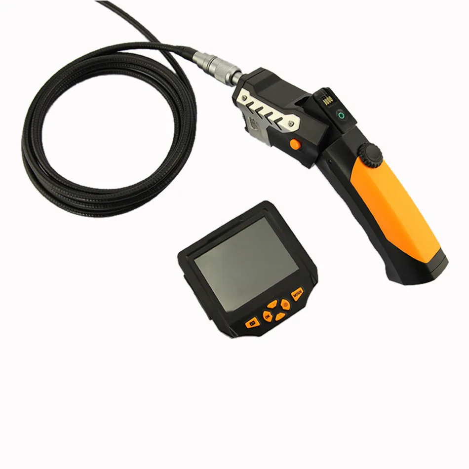 

NTS200 Endoscope Inspection Camera Rotate Flip 3.5 Inch LCD Monitor 8.2mm Diameter 1 Meters Tube DVR Borescope Zoom