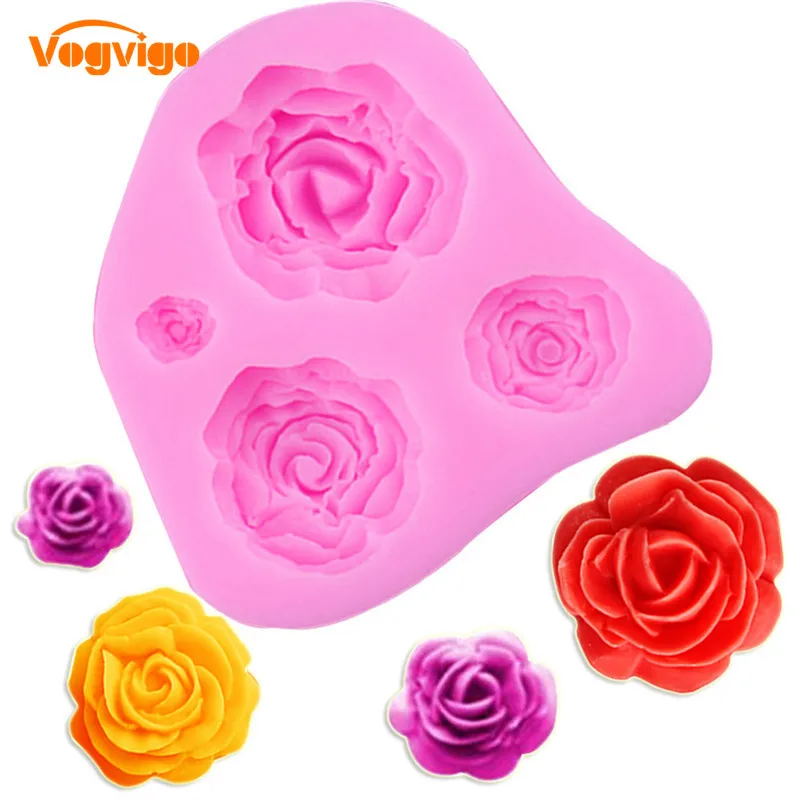 VOGVIGO 3D Rose Flower Silicone mold fondant mold cake decorating tools baking tools cookie Chocolate gumpaste mold
VOGVIGO 3D Rose Flower Silicone mold fondant mold cake decorating tools baking tools cookie Chocolate gumpaste mold