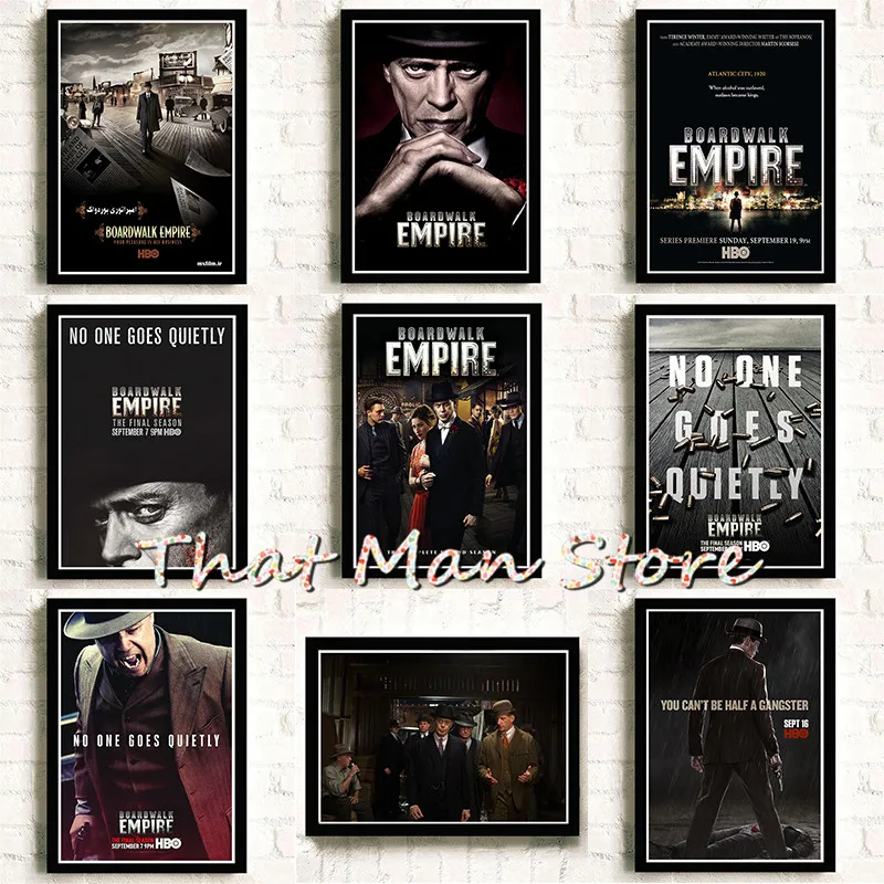 Boardwalk Empire Posterswhite крафт бумага печать наклейки на стену украшение дома