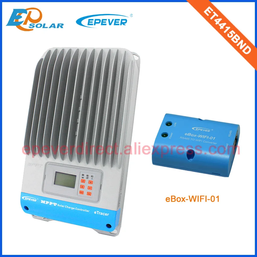 Controller 48v 36v display mppt 45A 45amp solar charging regulator ET4415BND EP EPSolar wifi connect APP phone
Controller 48v 36v display mppt 45A 45amp solar charging regulator ET4415BND EP EPSolar wifi connect APP phone