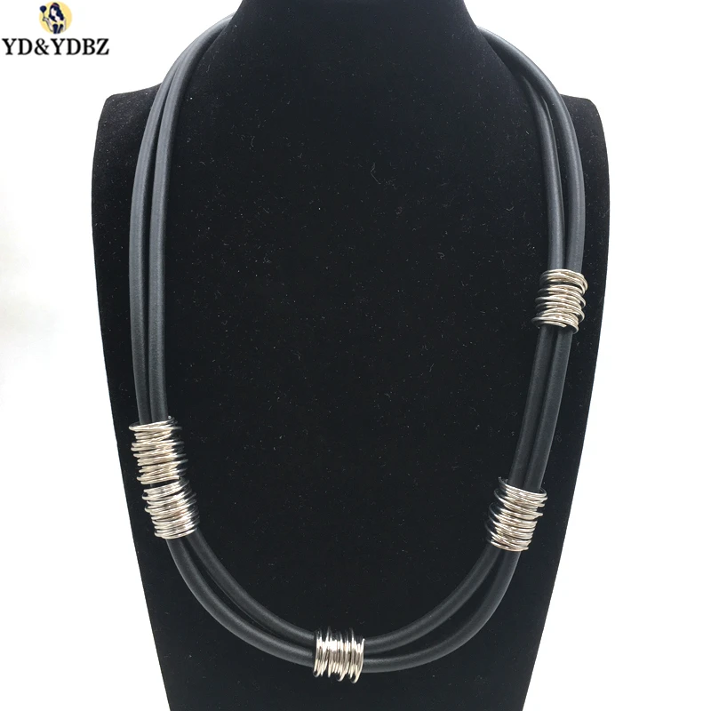 YD&YDBZ New Handmade Aluminum Wire Winding Rubber Necklaces For Women Collar Chain Power Pendant Necklace Punk Dress Accessories
YD&YDBZ New Handmade Aluminum Wire Winding Rubber Necklaces For Women Collar Chain Power Pendant Necklace Punk Dress Accessories