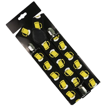 Winfox Black Yellow Men Women Suspenders 3.5cm Wide Beer Glass Cup Suspenders Gallus
Winfox Black Yellow Men Women Suspenders 3.5cm Wide Beer Glass Cup Suspenders Gallus