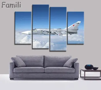 Cuadros Painting 4 Panel Modern Fighter Aircraft Canvas Painting Combat Wall Picture Art For Living Room Unframed
Cuadros Painting 4 Panel Modern Fighter Aircraft Canvas Painting Combat Wall Picture Art For Living Room Unframed