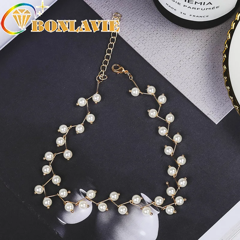 Fashion Irregular Pearls Necklaces Newest Jewelry Polyline Gold Multilayer Chain Imitation For Women Wedding Bride Necklace
Fashion Irregular Pearls Necklaces Newest Jewelry Polyline Gold Multilayer Chain Imitation For Women Wedding Bride Necklace
