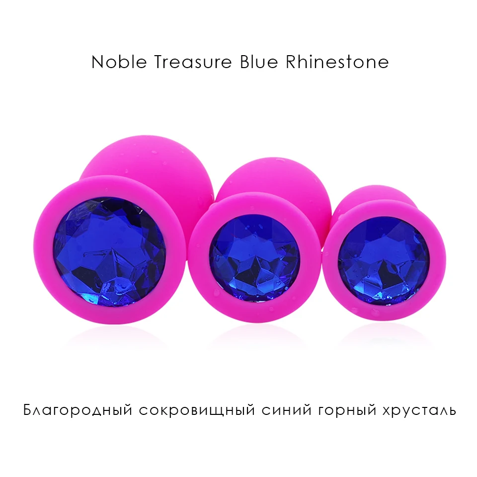 10 Speeds Vibrator Crystal Jewelry Silicone Butt Plug Massage Vibrator Anal Plug Women Sex Toy (3pcs/4pcs)