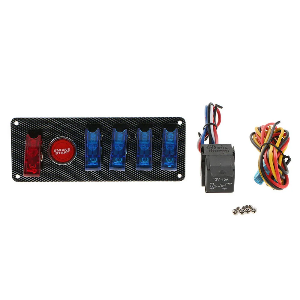 CARPRIE Rocker Switch Race Car Ignition Accessory Engine Start Push Button Switch Carbon Panel Combination Switch dropship Ju017
CARPRIE Rocker Switch Race Car Ignition Accessory Engine Start Push Button Switch Carbon Panel Combination Switch dropship Ju017