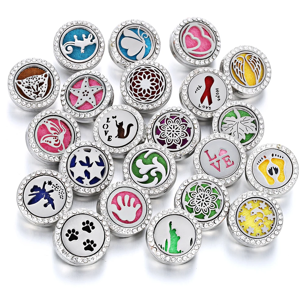 Aromatherapy 18mm Snap Buttons Perfume Locket Stainless Steel Essential Oil Diffuser Tree Of Life Snap Button Bracelet Jewelry
Aromatherapy 18mm Snap Buttons Perfume Locket Stainless Steel Essential Oil Diffuser Tree Of Life Snap Button Bracelet Jewelry