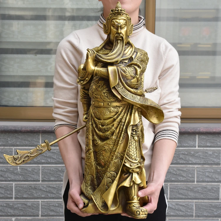 SHUN brass select Style copper Guan Gong statue Wu Caishen Opening gift Lucky Town house Decoration Feng Shui Crafts
SHUN brass select Style copper Guan Gong statue Wu Caishen Opening gift Lucky Town house Decoration Feng Shui Crafts