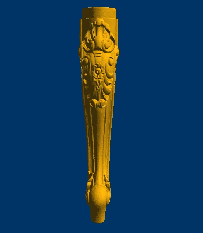 Furniture sofa table chair bed cabinet legs STL format file 3D model for CNC Router Woodworking 76 (length is about 452mm)
Furniture sofa table chair bed cabinet legs STL format file 3D model for CNC Router Woodworking 76 (length is about 452mm)