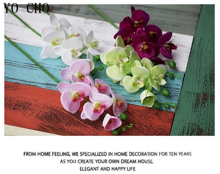 orchid latex orchid decor for home wedding flower decoration (2)