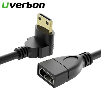Opposite Right-angle Mini HDMI Male to HDMI Female Converter 90 Degree Mini HDMI Adapter Cable Converter Adapter HDTV Connector
Opposite Right-angle Mini HDMI Male to HDMI Female Converter 90 Degree Mini HDMI Adapter Cable Converter Adapter HDTV Connector