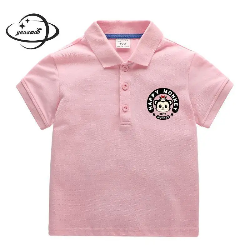 kids polo shirts summer boys girls tops tees clothing short sleeve button cartoon monkey lovely children clothes Y28
kids polo shirts summer boys girls tops tees clothing short sleeve button cartoon monkey lovely children clothes Y28