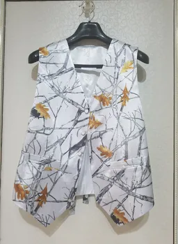 Snowfall Real Tree Camo Men Vests With Bow Camouflage Groom Groomsman Vest Satin Custom Formal Wedding Vests Camouflage
Snowfall Real Tree Camo Men Vests With Bow Camouflage Groom Groomsman Vest Satin Custom Formal Wedding Vests Camouflage