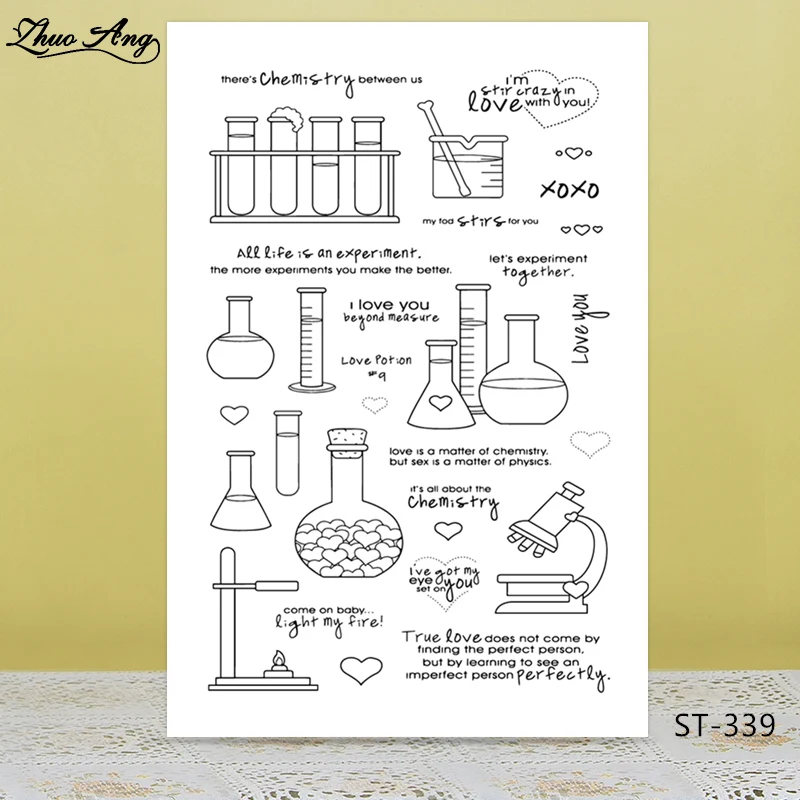 Chemical instrument Transparent silicone Stamp for DIY Scrapbooking/Photo Album Decorative Card Making Clear Stamps Supplies
Chemical instrument Transparent silicone Stamp for DIY Scrapbooking/Photo Album Decorative Card Making Clear Stamps Supplies