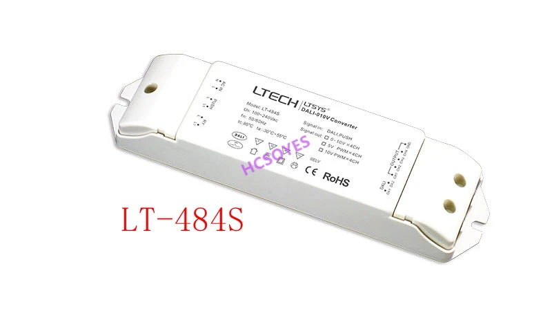 LTECH LT-484S led Dimming signal converter;DALI PUSH DIM signal input;5V PWM x4CH/10V PWM x4CH output for led lamp
LTECH LT-484S led Dimming signal converter;DALI PUSH DIM signal input;5V PWM x4CH/10V PWM x4CH output for led lamp