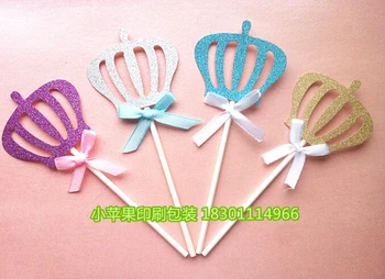 Wholesale 2000PCS/LOT Size 6cm Glisten Paper Crown Cupcake Topper Picks With Ribbon Bowknot Hand-made
Wholesale 2000PCS/LOT Size 6cm Glisten Paper Crown Cupcake Topper Picks With Ribbon Bowknot Hand-made