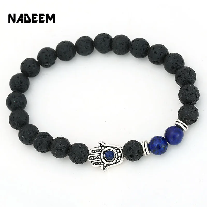 NADEEM New Fashion Men Bead Mala Evil Eye Bracelets Lava,Howlite Stone Stretch Hand Of Fatima Hamsa Charm Bracelet Women Jewelry
NADEEM New Fashion Men Bead Mala Evil Eye Bracelets Lava,Howlite Stone Stretch Hand Of Fatima Hamsa Charm Bracelet Women Jewelry