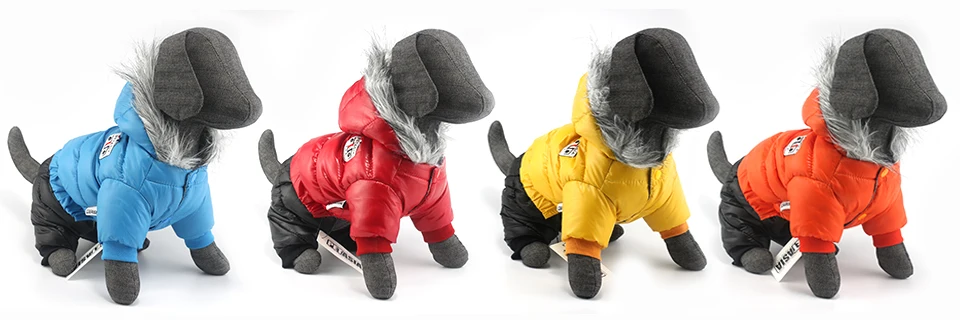 2017 NEW Design Winter Dog Clothes Winter Waterproof Pet Dog Coat Jacket Fashion Jumpsuit for Chihuahua Small Large Dogs PETASIA 300