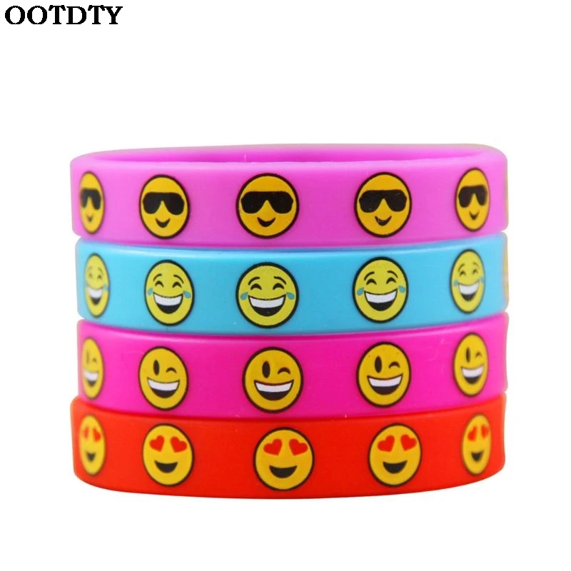 Emoji Emoticons Silicone Wristbands Bracelets Kids Birthday Party Supplies Favors Kids Toy Gift
Emoji Emoticons Silicone Wristbands Bracelets Kids Birthday Party Supplies Favors Kids Toy Gift