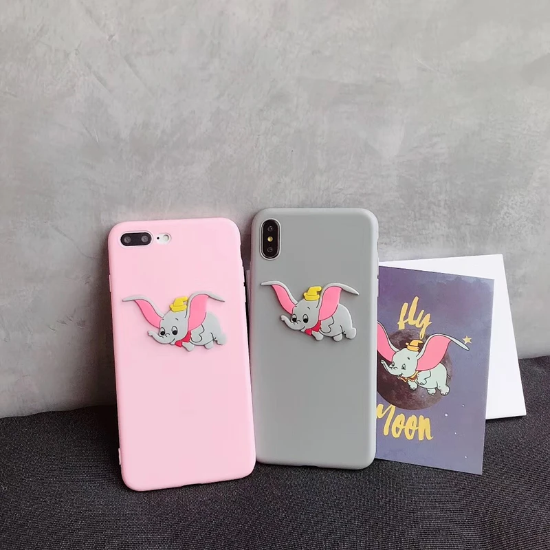 Cute 3D animal cartoon disneys Dumbo silicone soft Pink phone case for iphone X XR XS MAX 6S 7 8 Plus for samsung S8 S9 S10 Note
Cute 3D animal cartoon disneys Dumbo silicone soft Pink phone case for iphone X XR XS MAX 6S 7 8 Plus for samsung S8 S9 S10 Note